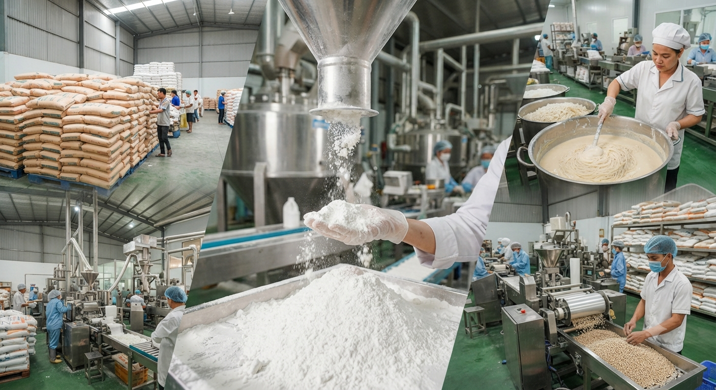 Bản chất và vai trò của tinh bột sắn trong các ngành sản xuất